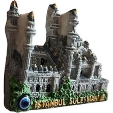 Karaduman Polyester Istanbul Süleymaniye Cami ve Istanbul Temalı Buzdolabı Magneti