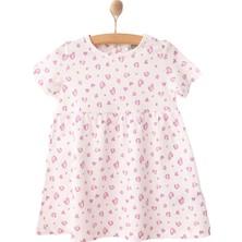 Hellobaby Basic Kız Leopar Desenli Elbise Kız Bebek