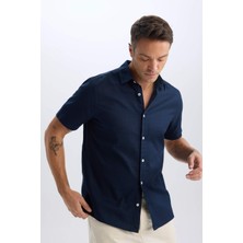 DeFacto %100 Pamuk Regular Fit Polo Yaka Kısa Kollu Gömlek D6105AX25SP