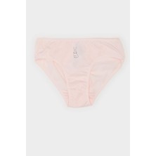 DeFacto Kız Çocuk Desenli 3'lü Slip Külot E7068A825SP