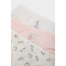 DeFacto Kız Çocuk Desenli 3'lü Slip Külot E7068A825SP