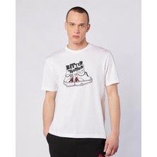 Kappa Glabu Tur Erkek Beyaz Regular Fit Tişört