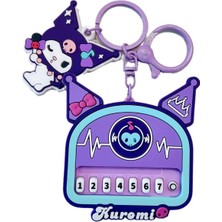 Youxuan Yaratıcı Sanrio Kuromi Şarkı Piyano Oyuncak Anahtarlık (Yurt Dışından)