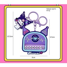 Youxuan Yaratıcı Sanrio Kuromi Şarkı Piyano Oyuncak Anahtarlık (Yurt Dışından)