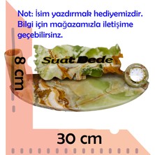 Taru Pasaj Onyx Türkiye Haritası - Kalemlikli ve Saatli Masa Isimliği Oniks Taş