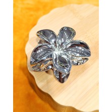 Monalisa Home Lüks Figürlü Gri Lotus Toka