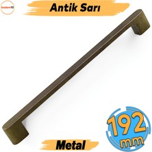 Badem10 Uhud Kulp 192 mm Antik Sarı Metal Mutfak Mobilya Çekmece Mutfak Dolap Dolabı Kulpları Kapak Kulbu