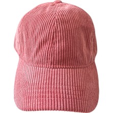 Ceeldu Unisex Fitilli Kadife Spor Şapka - Pembe