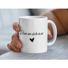 Ümmühan Isimli Kupa Bardak, Isimli Bardak, Hediye Kupa Bardak, Kahve Kupa Bardak