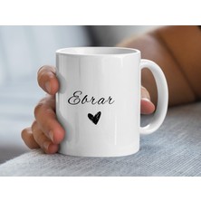 Ebrar Isimli Kupa Bardak, Isimli Bardak, Hediye Kupa Bardak, Kahve Kupa Bardak