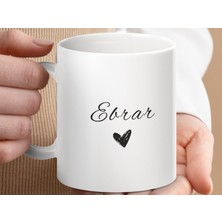 Ebrar Isimli Kupa Bardak, Isimli Bardak, Hediye Kupa Bardak, Kahve Kupa Bardak
