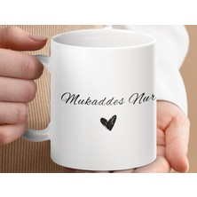 Mukaddes Nur Isimli Kupa Bardak, Isimli Bardak, Hediye Kupa Bardak, Kahve Kupa Bardak