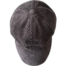 Ceeldu Unisex Fitilli Kadife Spor Şapka - Gri
