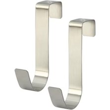 Microcase Çok Amaçlı Mutfak Dolabı Kapı Duşakabin Vb Alanlar Için Metal Askılık Kanca 2 Adet- AL4987
