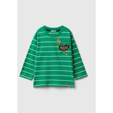United Colors Of Benetton Erkek Yeşil Tişört (Model Kodu: 3KUYG10FD )