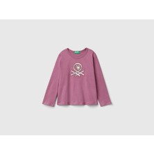 United Colors Of Benetton Kadın / Kız Pembe Tişört (Model Kodu: 3ATNG10GI )