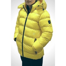 TrendAll Butik  Çocuk Parlak Sarı Mont 8-9 Yaş - Sarı