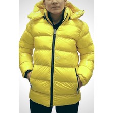 TrendAll Butik  Çocuk Parlak Sarı Mont 8-9 Yaş - Sarı