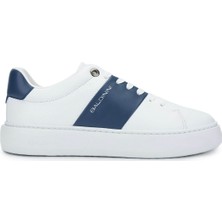 Baldınını Erkek Hakiki Deri Beyaz/mavi Sneakers & Spor Ayakkabı 509 150860 Erk Ayk Y25 Bıanco/avıo