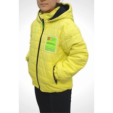 TrendAll Butik Sarı Kapüşonlu Şişme Mont 7 Yaş - Sarı