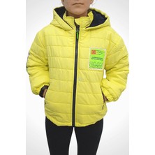 TrendAll Butik Sarı Kapüşonlu Şişme Mont 7 Yaş - Sarı