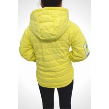 TrendAll Butik Sarı Kapüşonlu Şişme Mont 7 Yaş - Sarı