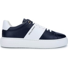 Baldınını Erkek Hakiki Deri Lacivert/beyaz Sneakers & Spor Ayakkabı 509 150860 Erk Ayk Y25 Blue/whıte