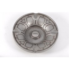 Parmida 4'lü Puro Küllüğü Desenli Metal Gümüş