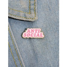 Dream Butik Antı Socıal Yazılı Broş