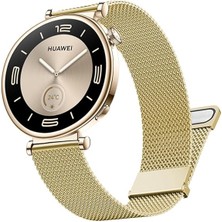 MobaxAksesuar Huawei Watch GT 6/5/4 41mm -GT 5 Pro 42mm (18mm uyumlu) Kordon Çift Mıknatıslı Milano Loop Metal Kordon