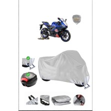 Yamaha R25 Tr54 Edition Için Arka Çanta Ve Kilit Uyumlu Gri Motosiklet Branda, Güvenli