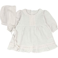 Tül Detaylı Ingiliz Şapkalı Bebek Elbise