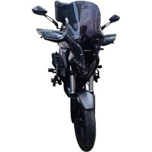B1 Moto Bajaj Dominar D 250/400 Siperlik Camı 2017-2024 Uyumlu- Uzun Tur Camı- Füme
