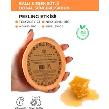 Magic Women Süngerli Doğal Sabun Ballı Eşek Sütlü