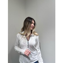 Kadın Bluz V Yaka