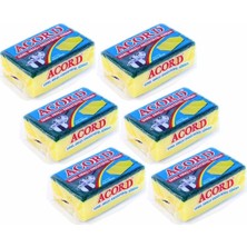 Acord 6 Adet Jumbo Boy Endüstriyel Çok Amaçlı Bulaşık Süngeri 13x8x4 cm