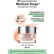 Clinique Moisture Surge™ 100 Saat Etkili Nemlendirici Yüz Kremi 50ml | Aloe Vera BioFerment, Hyalüronik Asit