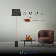 Dorbien Node Lambader E14 6W 38cm Ahşap Siyah Dorbien-LM-2549-16208