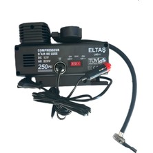 Eltaş 220 V 12 V Çalışan Lastik  Hava Şişirme Komp