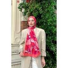 İpekhan Lilyum Desen Ince Pamuk Şal