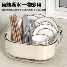 Changyuan Çift Katmanlı Lavabo Drenaj Sepeti Altı Parçalı Set Mutfak Oturma Odası Ev Yıkama Meyve Kasesi Basit Plastik Sebze Sepeti (Yurt Dışından)