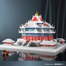 Mikro Tuğla Mini Bloklar Mimari Yasak Şehir Seti Modeli Yapı Setleri Çocuk Oyuncak Chinoiserie Imperial Palace Gözetleme Kulesi (Yurt Dışından)