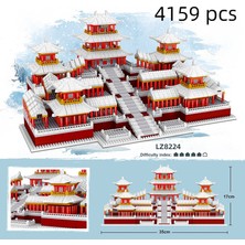 Mikro Tuğla Mini Bloklar Mimari Yasak Şehir Seti Modeli Yapı Setleri Çocuk Oyuncak Chinoiserie Imperial Palace Gözetleme Kulesi (Yurt Dışından)