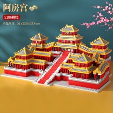 Mikro Tuğla Mini Bloklar Mimari Yasak Şehir Seti Modeli Yapı Setleri Çocuk Oyuncak Chinoiserie Imperial Palace Gözetleme Kulesi (Yurt Dışından)