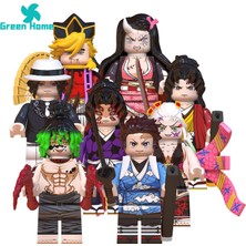 Yeşil Ev Mini Yapı Taşları Tuğlalar Oyuncaklar Karikatür Anime Minifigure Gömülü Oyuncak (Yurt Dışından)