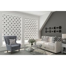 Turuncu Dizayn Zebra Perde