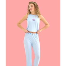 Kalın Askılı Kaşkorse Pijama Takımı