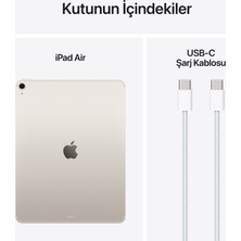 Apple iPad Air M3 13" 128GB Wi-Fi + Cellular Yıldız Işığı MCJ34TU/A