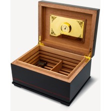 Lubinski Carbon Puro Kutusu Humidor İspanyol Sedir 50s
