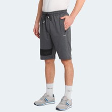 Slazenger NUKA Erkek Cepli Kapri Koyu Gri Şort
